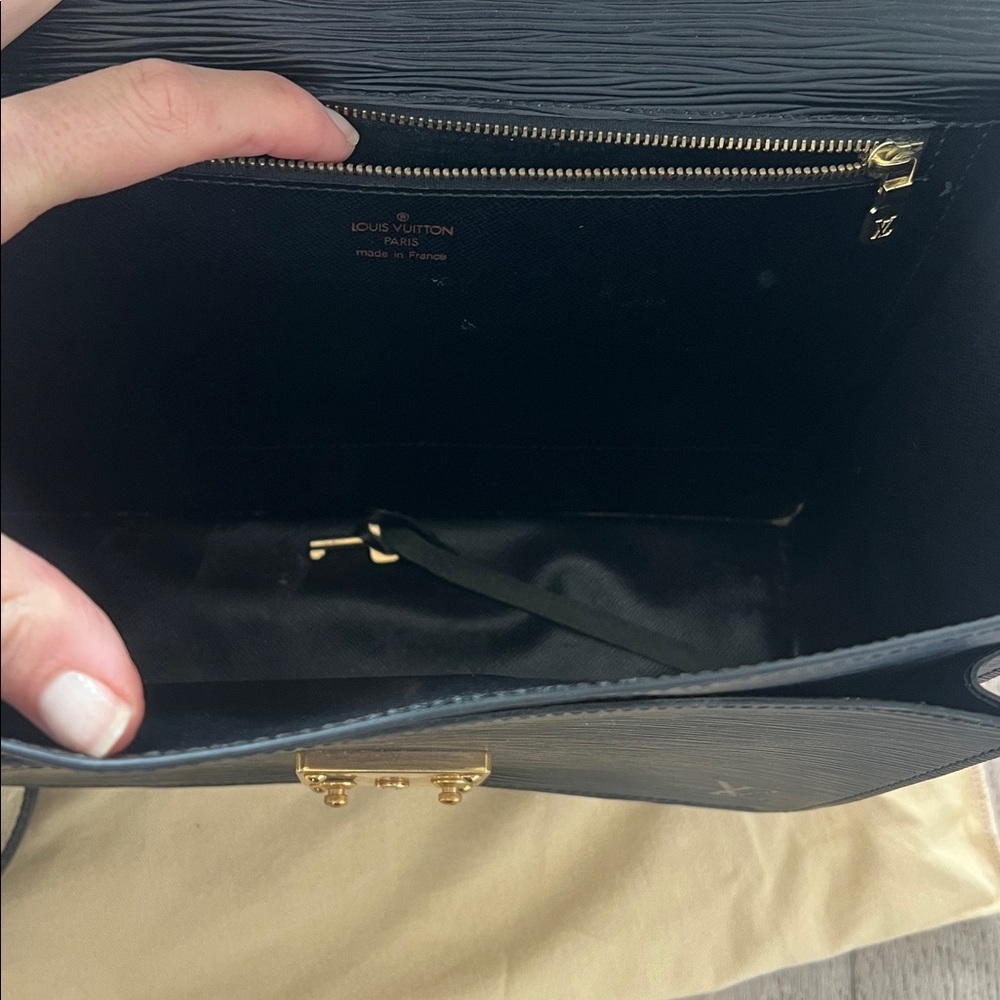 Louis Vuitton Black Satchel with Gold Hardware - Picture 6 of 8